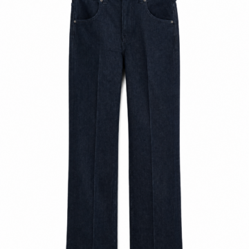 Dark Indigo Wide-Leg High-Rise Jeans