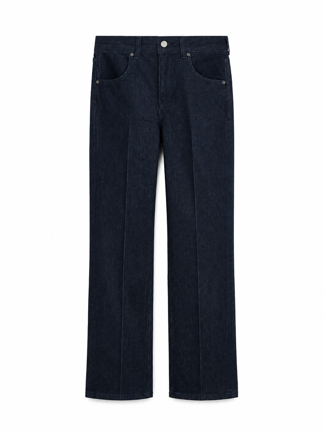 Dark Indigo Wide-Leg High-Rise Jeans