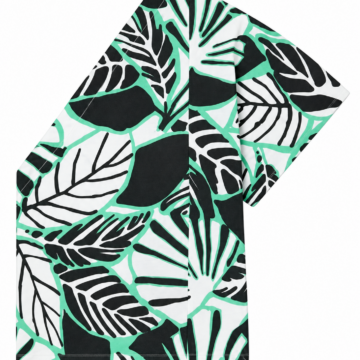Black Solid Crew Neck Short Sleeve Top