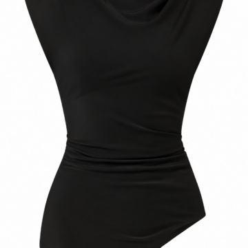 Women's Striped Long Sleeve Boat Neck Top